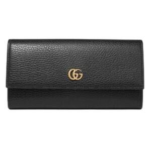 GUCCI Marmont GG continental leather flap wallet